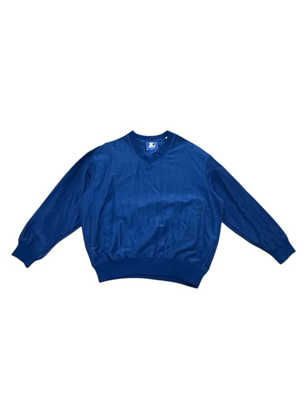 Vintage Starter Windbreaker Blue Pullover Jacket USA Made 1990s Mens Large